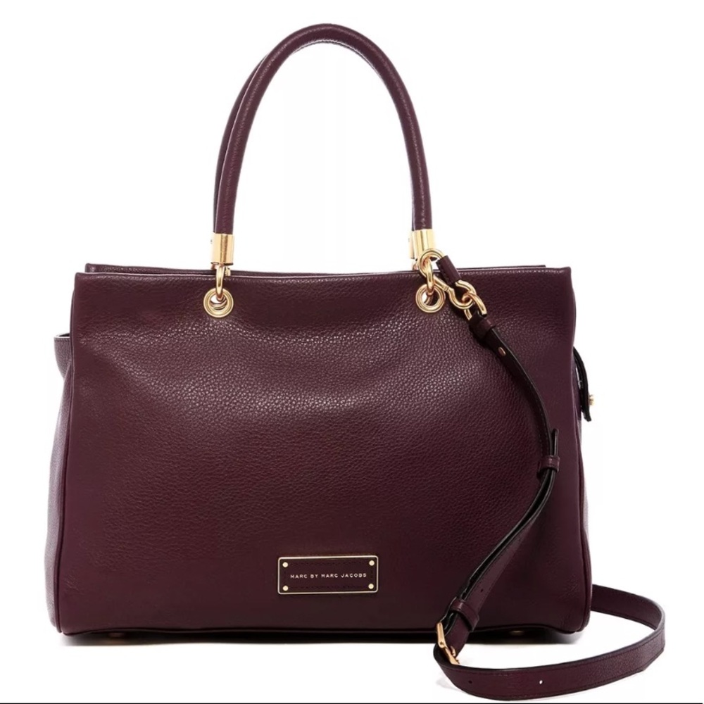 Marc by Marc jacobs plum leather hobo